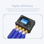 UP9 Batterie bilanz Ladegerät Entlader AC 100W 4 X50W 4 Kanäle ISP LCD für 1-6S Batterie teile EU-Stecker